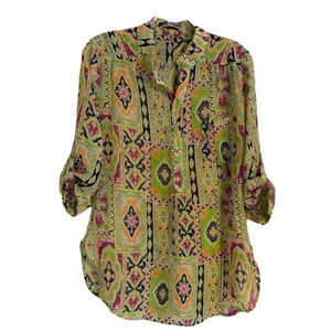 Depri tunic size medium a vibrant,colorful design